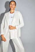 Le Blazer Jimmy En Coton Bio Brillant Texturé Fabriqué En Italie