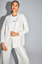 Le Blazer Jimmy En Coton Bio Brillant Texturé Fabriqué En Italie