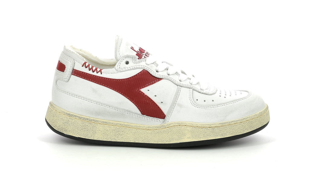 Diadora - Sneakers Bas - Mi Basket Row C - White/Garnet