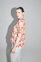 La Chemise Alana Imprimé Calico Fabriquée En Italie