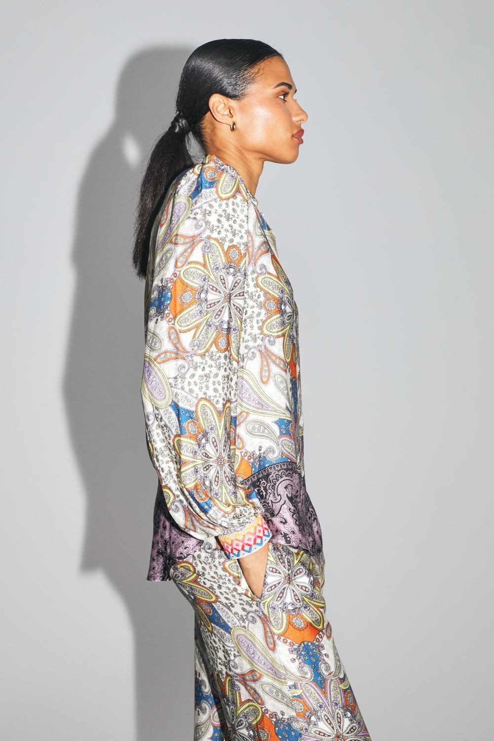 La Chemise Darline, Imprimé Shikra Fabriquée En Italie