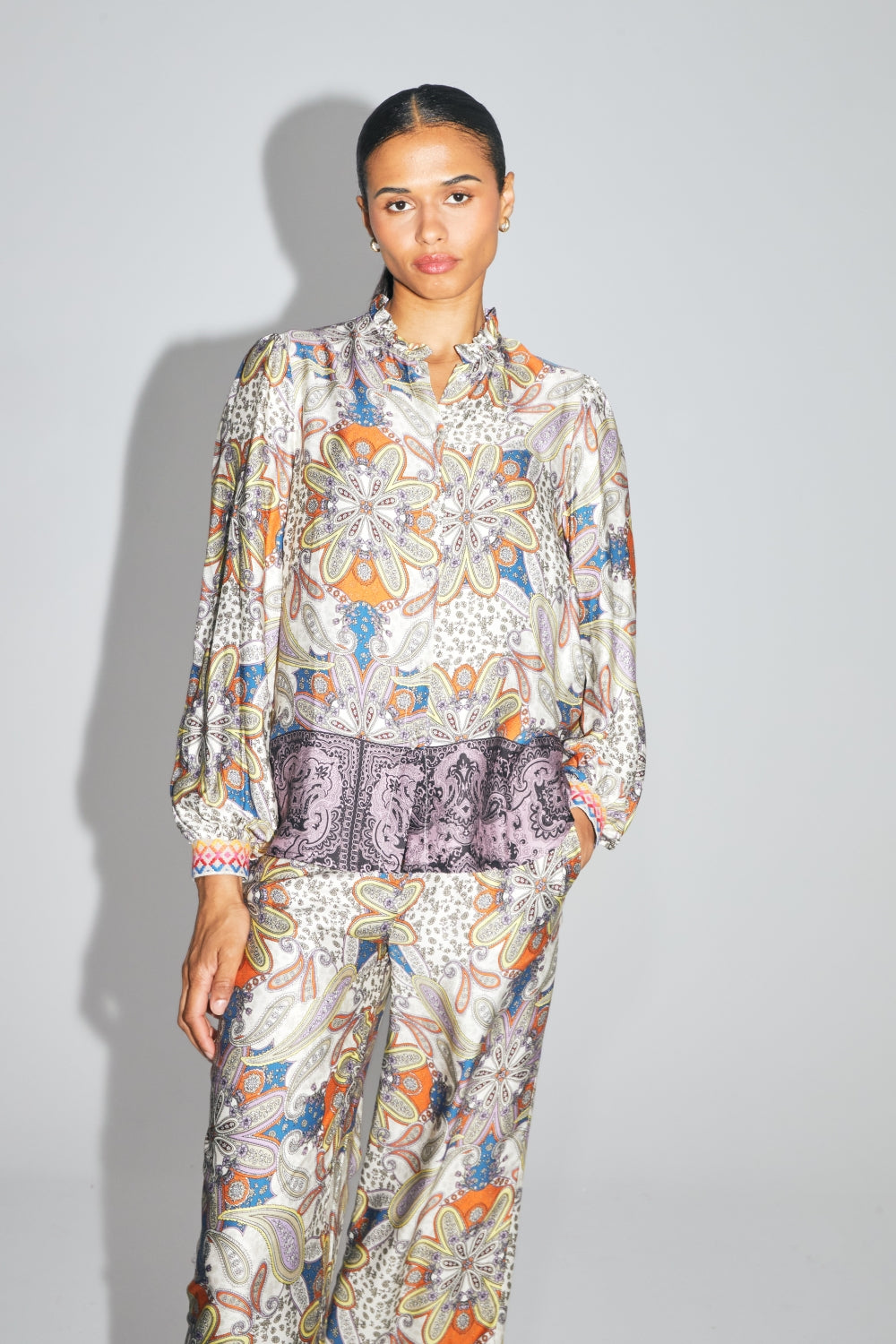 La Chemise Darline, Imprimé Shikra Fabriquée En Italie