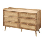 Palmo - Commode 6 Tiroirs - Rotin Naturel