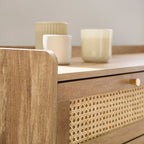 Palmo - Commode 6 Tiroirs - Rotin Naturel
