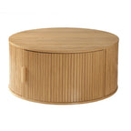 Ernest - Table Basse Ronde Avec Rangements