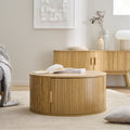 Ernest - Table Basse Ronde Avec Rangements
