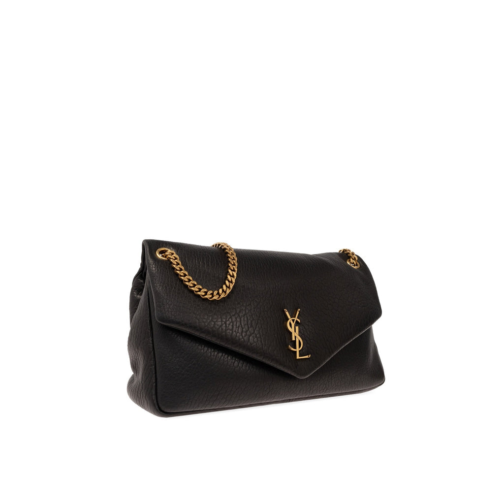 Saint Laurent Calypso Large Shoulder Bag - Black - Femme