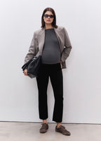 Jean De Grossesse Flare Crop