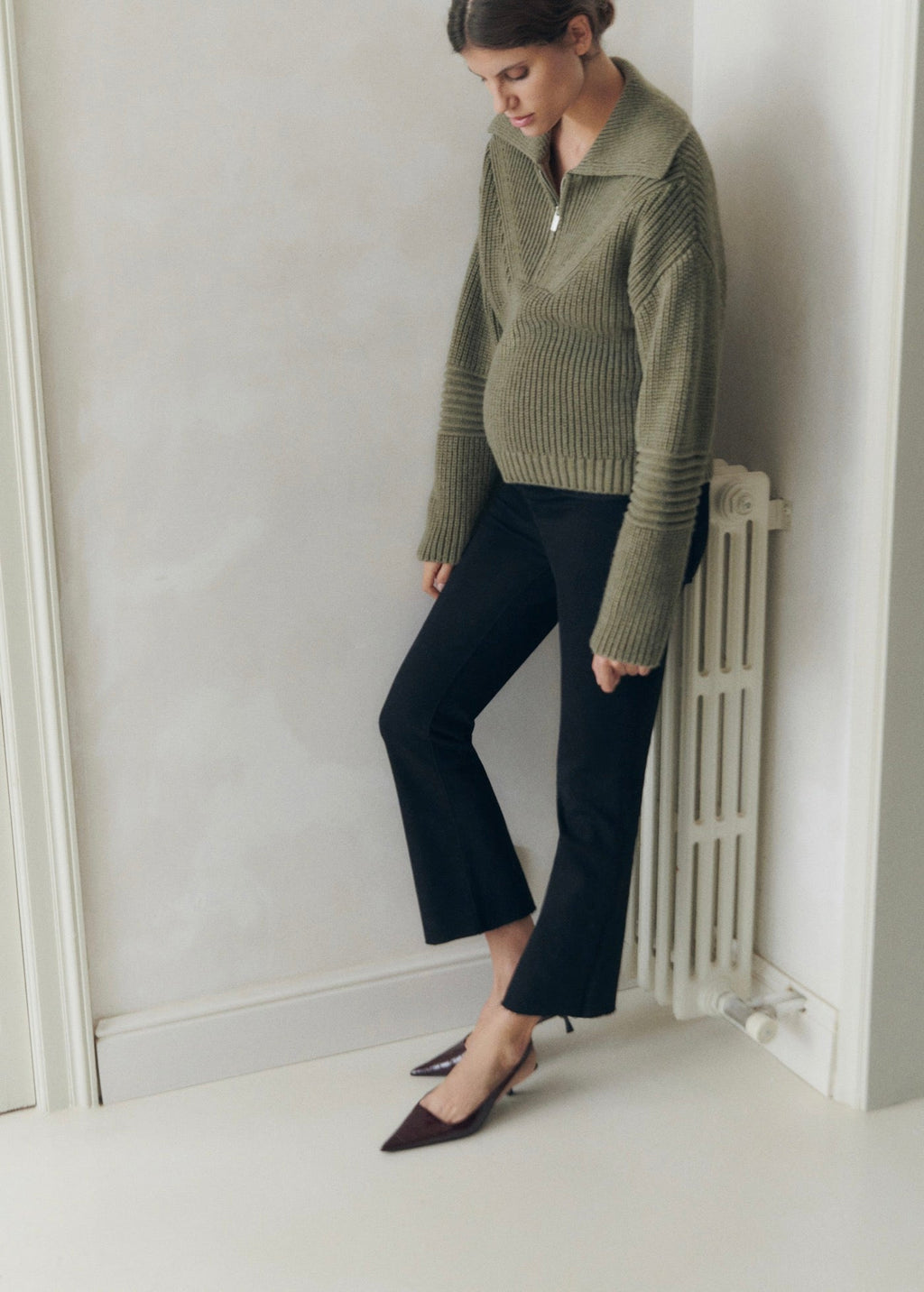 Jean De Grossesse Flare Crop