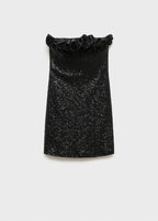 Robe Volant Ornement Paillettes