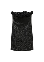 Robe Volant Ornement Paillettes