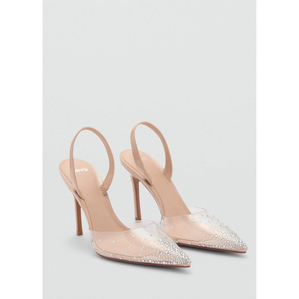 Chaussures Bout Transparent Strass