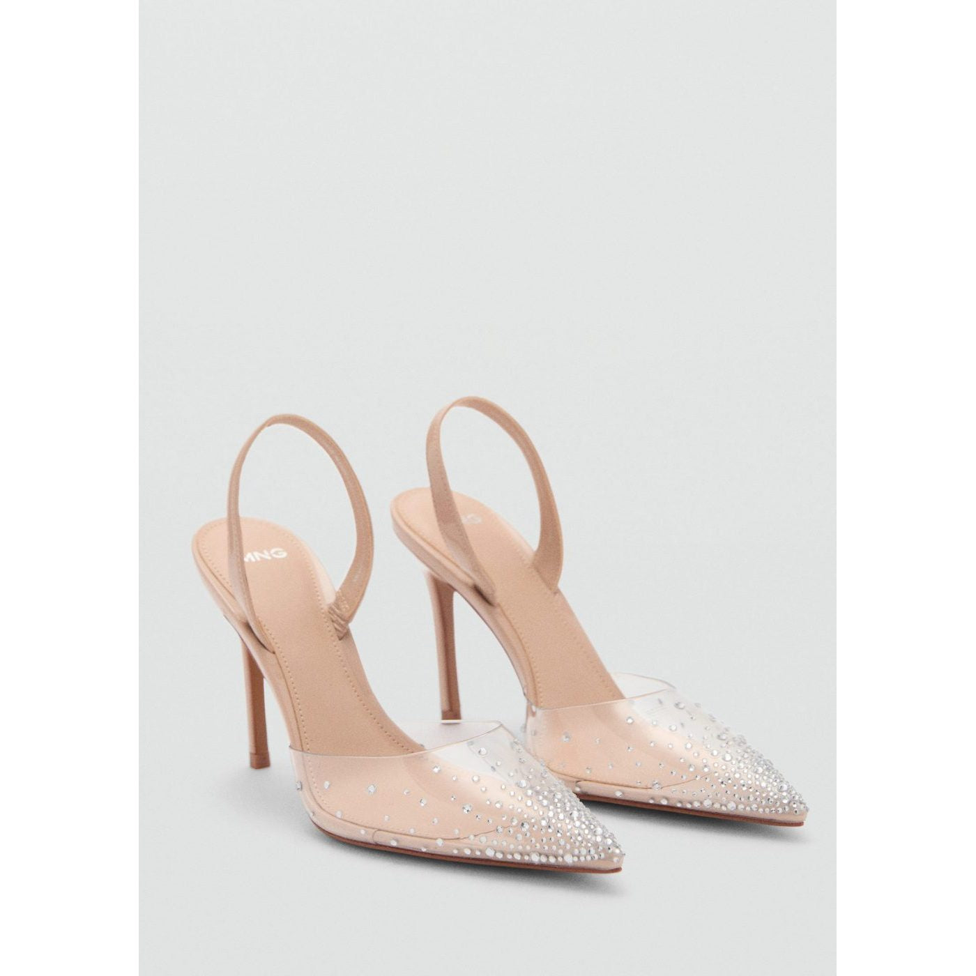 Chaussures Bout Transparent Strass
