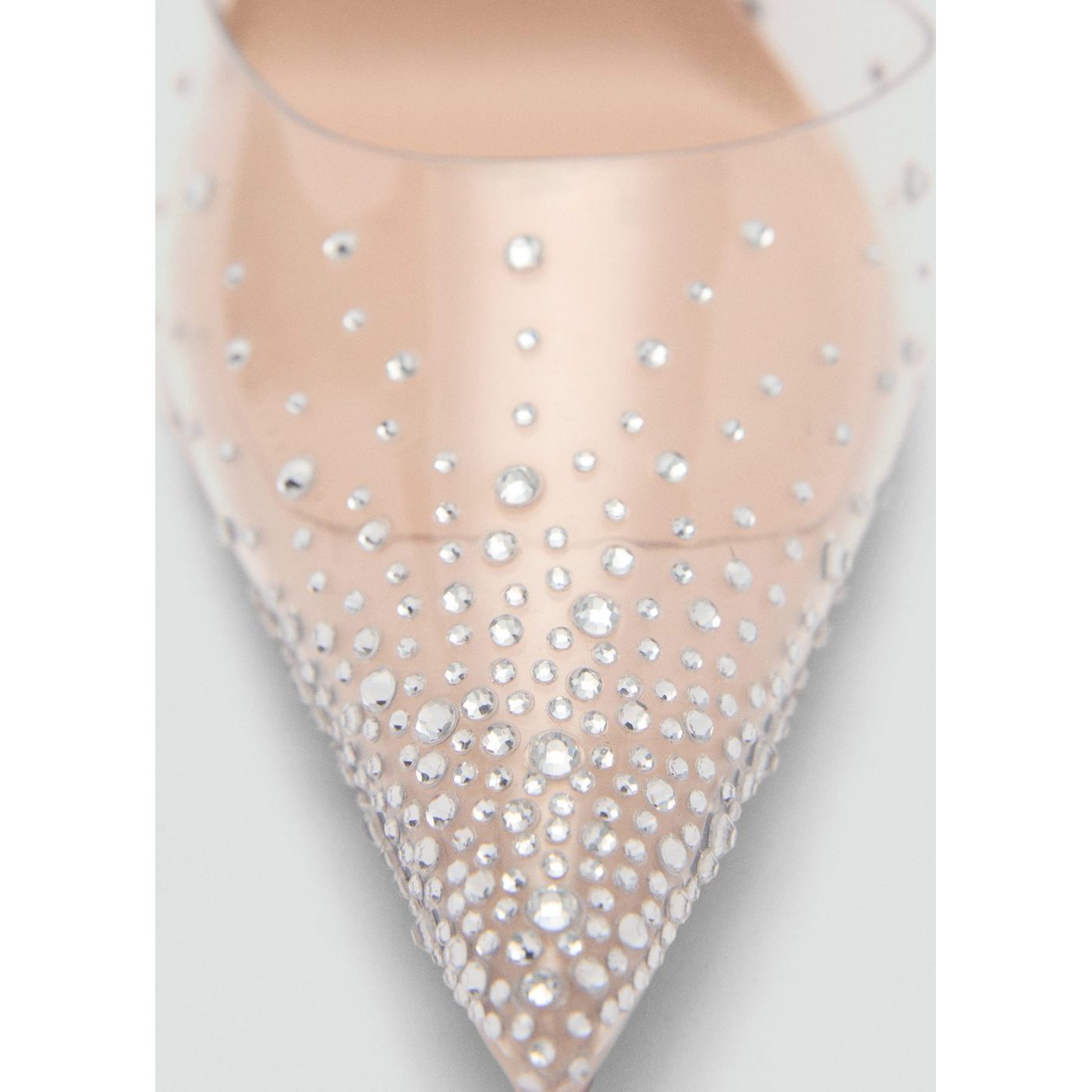 Chaussures Bout Transparent Strass