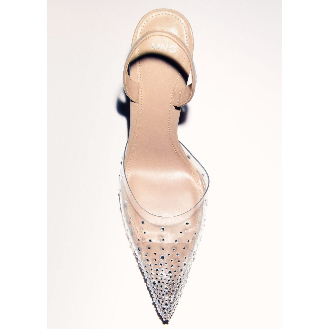 Chaussures Bout Transparent Strass