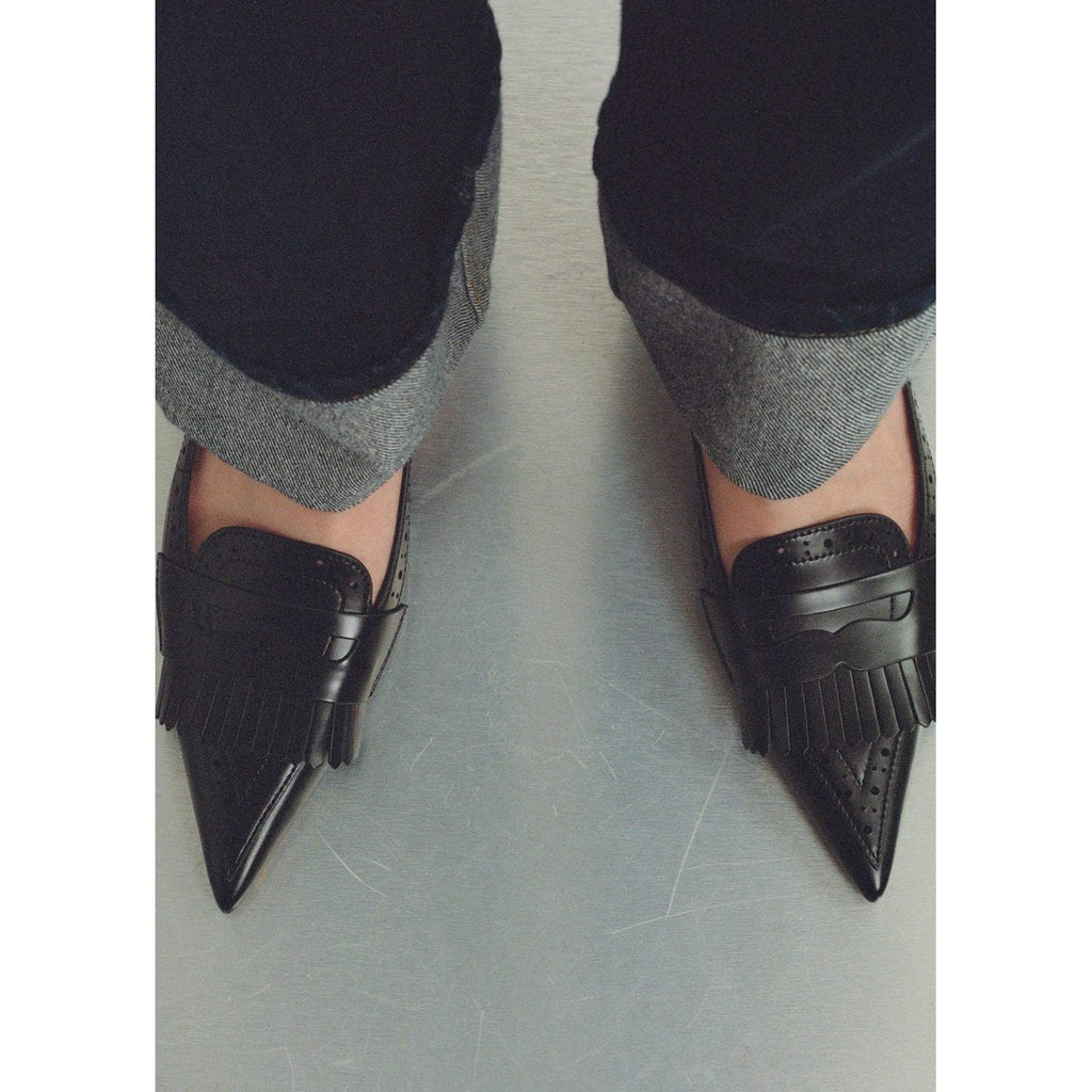 Chaussures Talon Franges