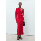 Robe Asymétrique Drapée