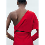 Robe Asymétrique Drapée