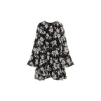 Robe À Fleurs Volantée