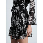 Robe À Fleurs Volantée