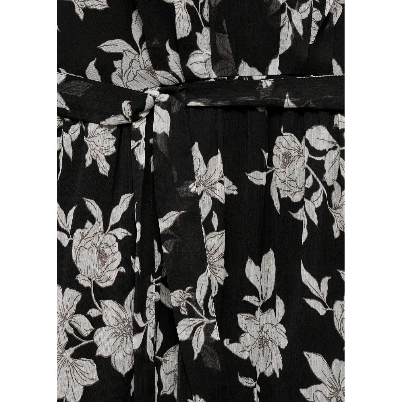 Robe À Fleurs Volantée