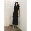 Robe Évasée Taille Drapée