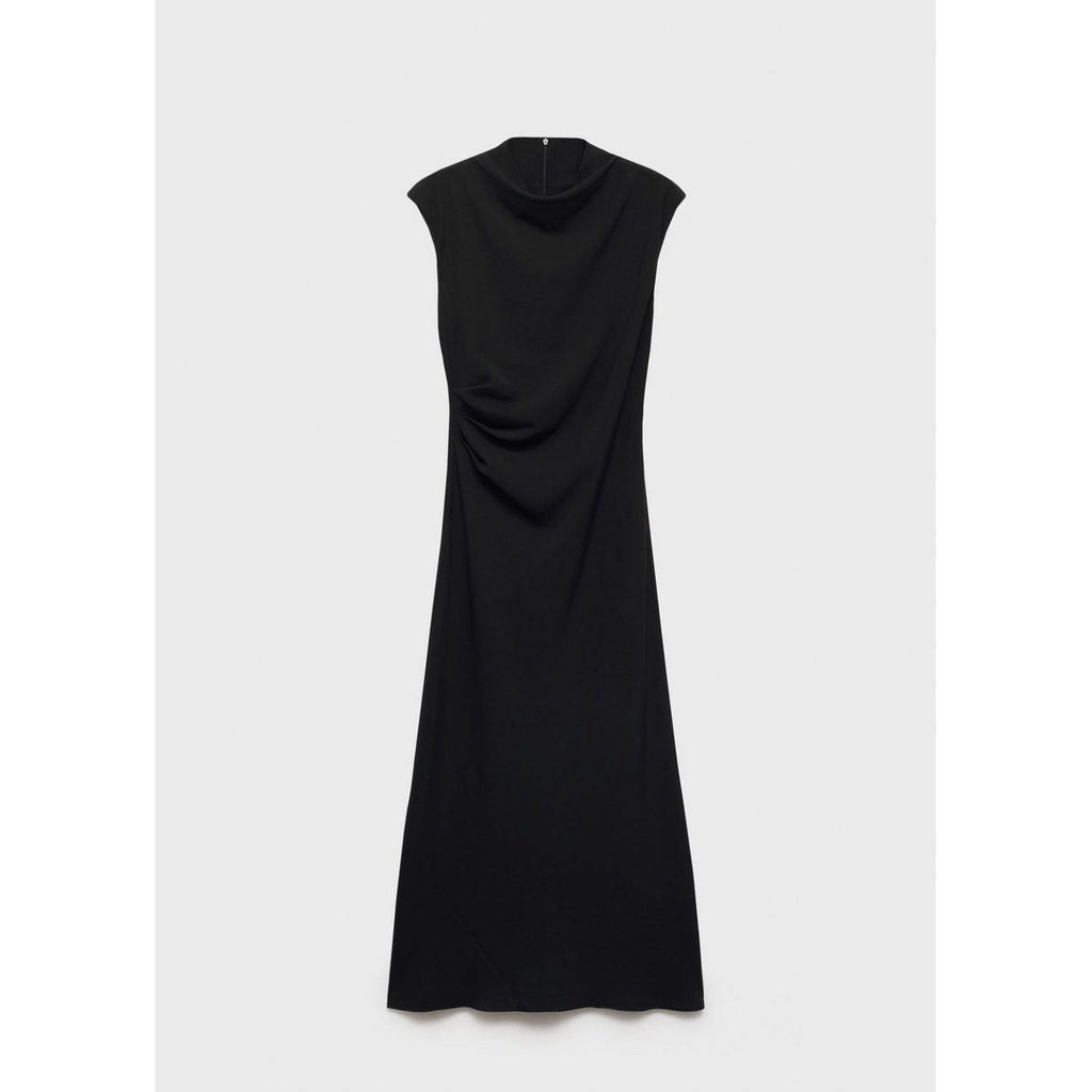 Robe Évasée Taille Drapée