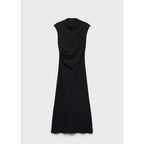 Robe Évasée Taille Drapée