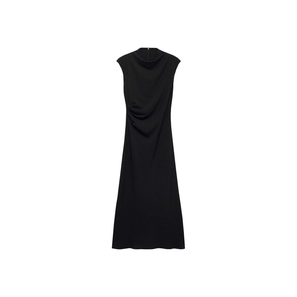 Robe Évasée Taille Drapée