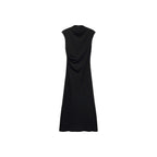 Robe Évasée Taille Drapée