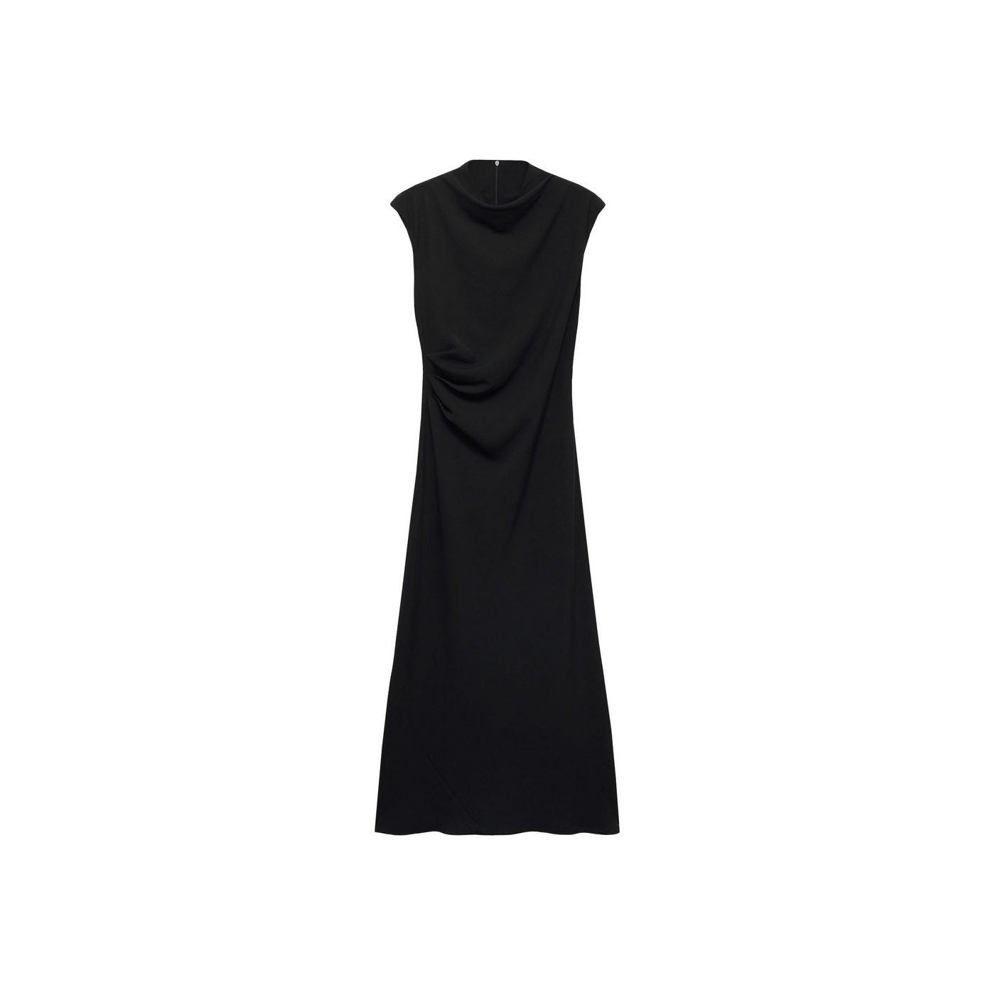 Robe Évasée Taille Drapée