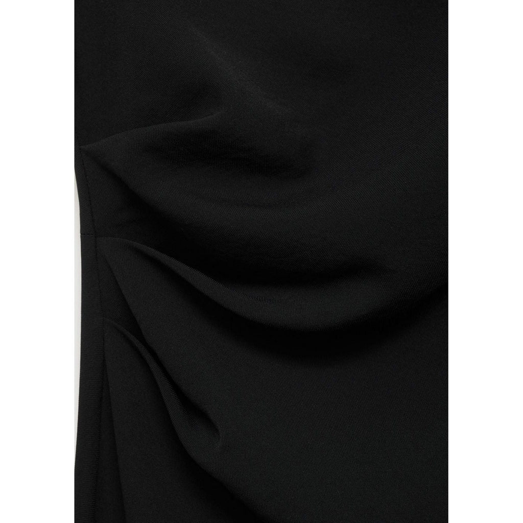 Robe Évasée Taille Drapée