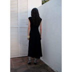 Robe Évasée Taille Drapée