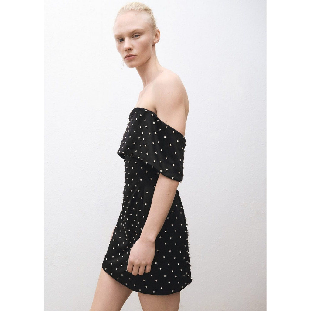 Robe Bustier Avec Ornements Brillants