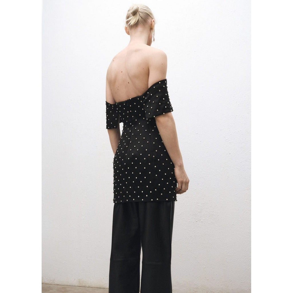 Robe Bustier Avec Ornements Brillants