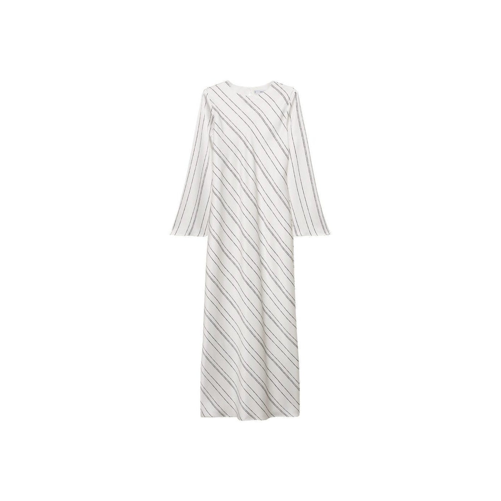 Robe À Rayures Satinée