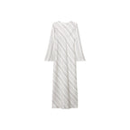 Robe À Rayures Satinée