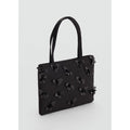 Sac À Main Avec Application De Fleurs