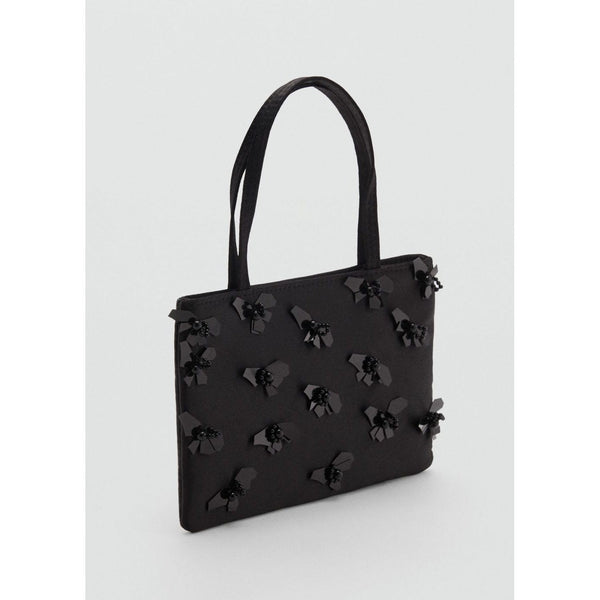 Sac À Main Avec Application De Fleurs
