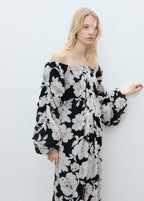 Robe Bustier À Fleurs