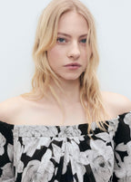 Robe Bustier À Fleurs