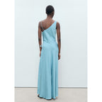 Robe Asymétrique Effet Froissé