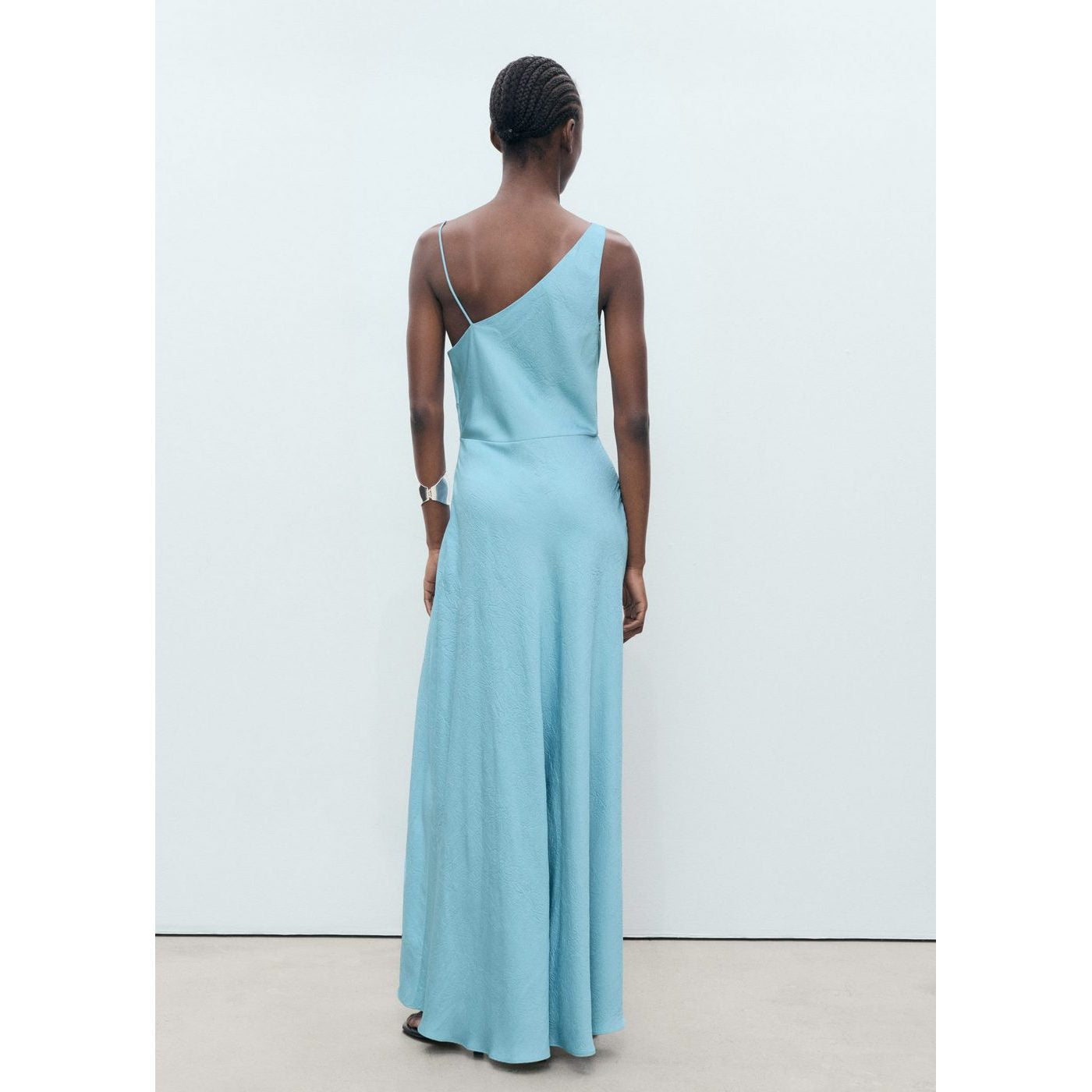 Robe Asymétrique Effet Froissé