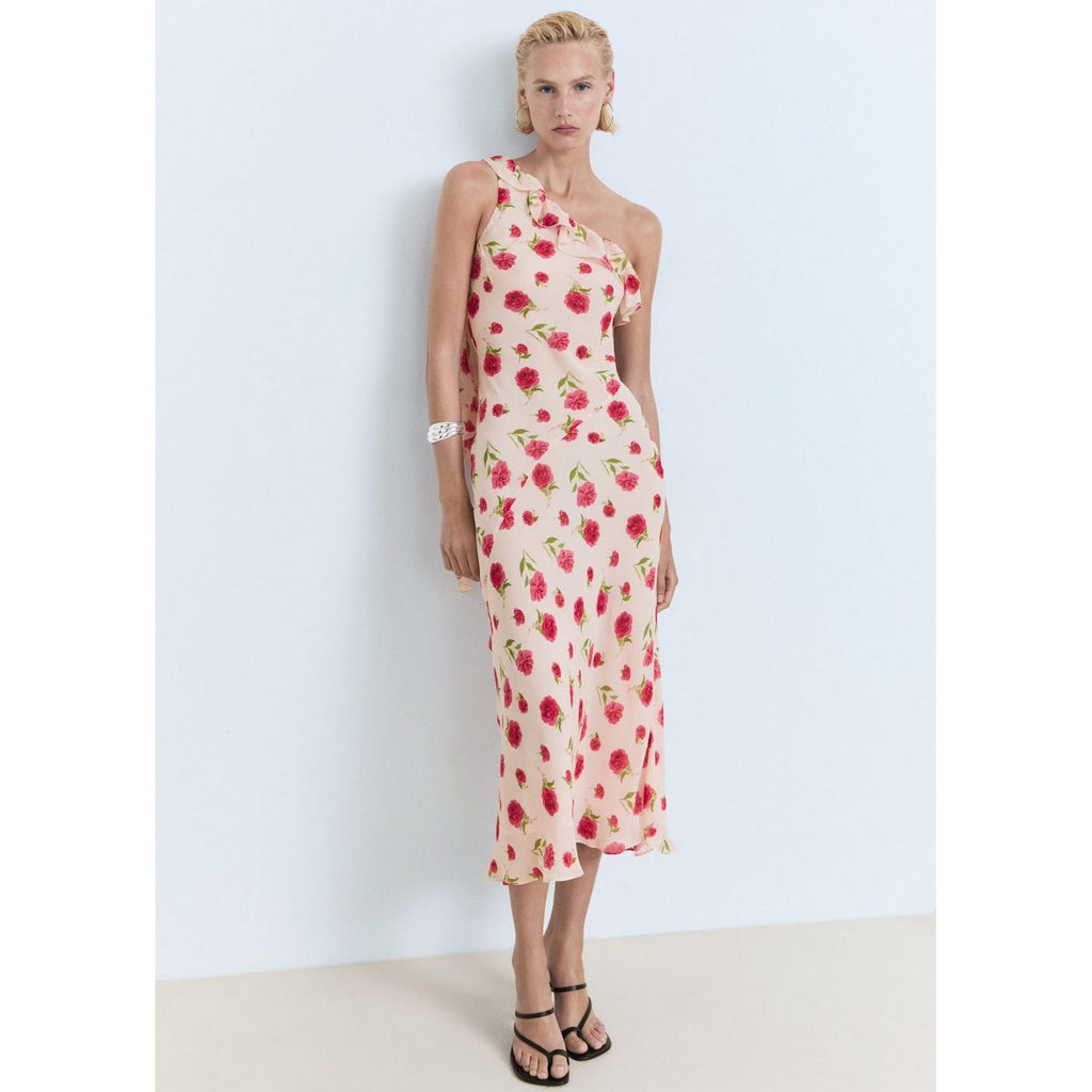 Robe À Fleurs Volantée