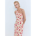 Robe À Fleurs Volantée