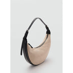 Mini Sac Porté Épaule Ovale En Lin Mélangé