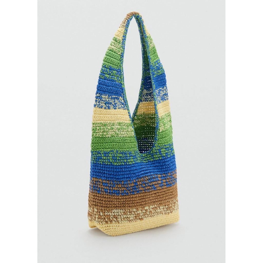 Sac Cabas En Fibres Naturelles Dégradé