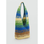 Sac Cabas En Fibres Naturelles Dégradé