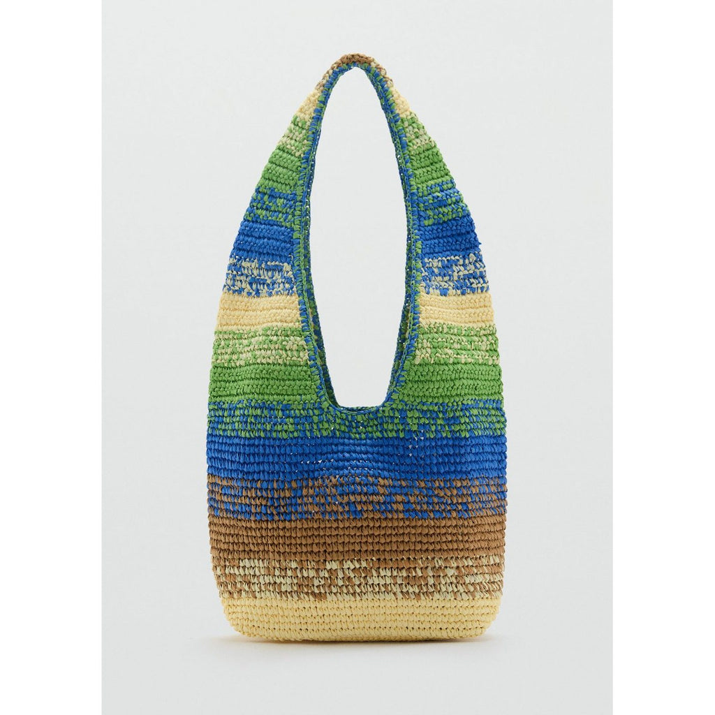 Sac Cabas En Fibres Naturelles Dégradé