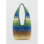 Sac Cabas En Fibres Naturelles Dégradé